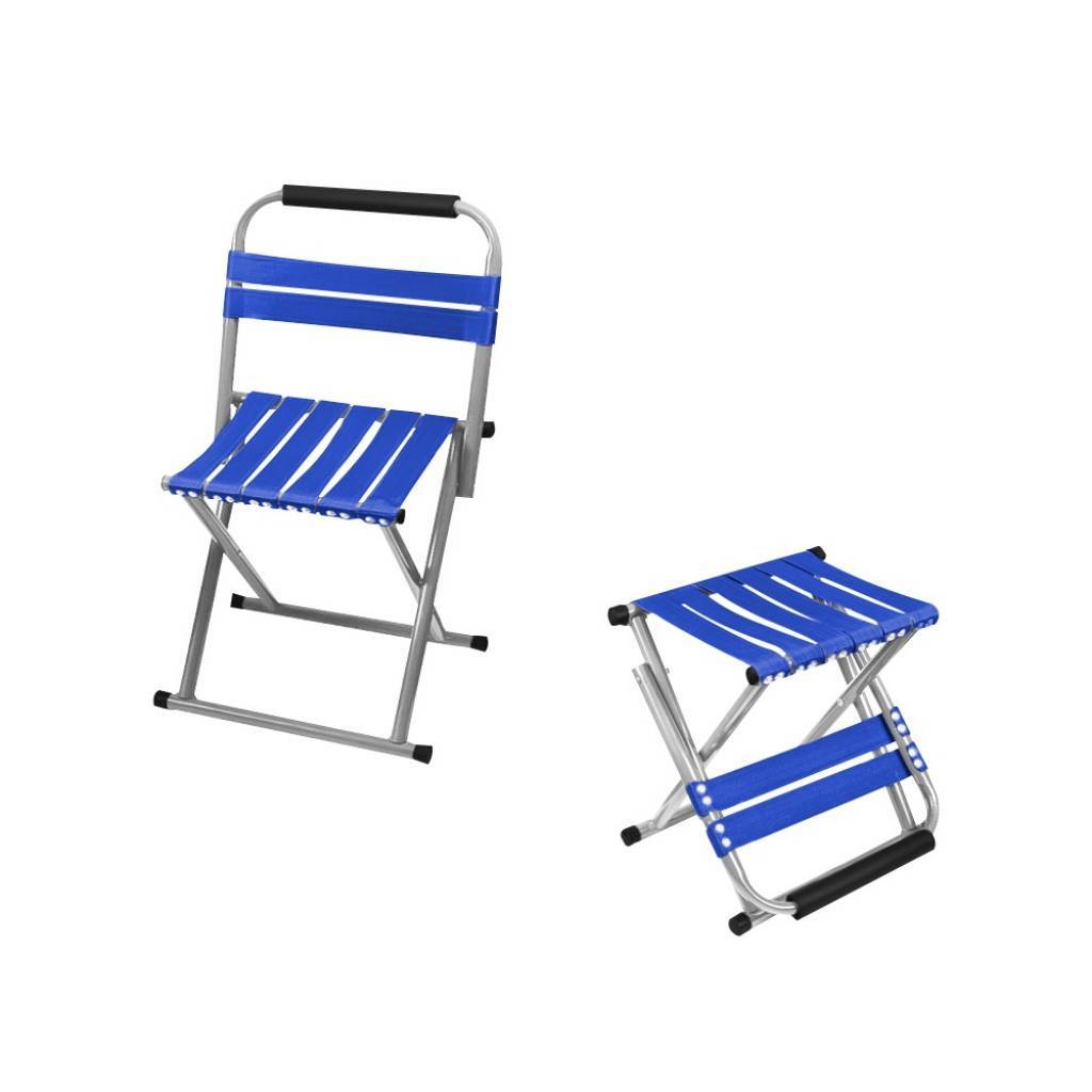 SILLA Y TABURETE PLEGABLE