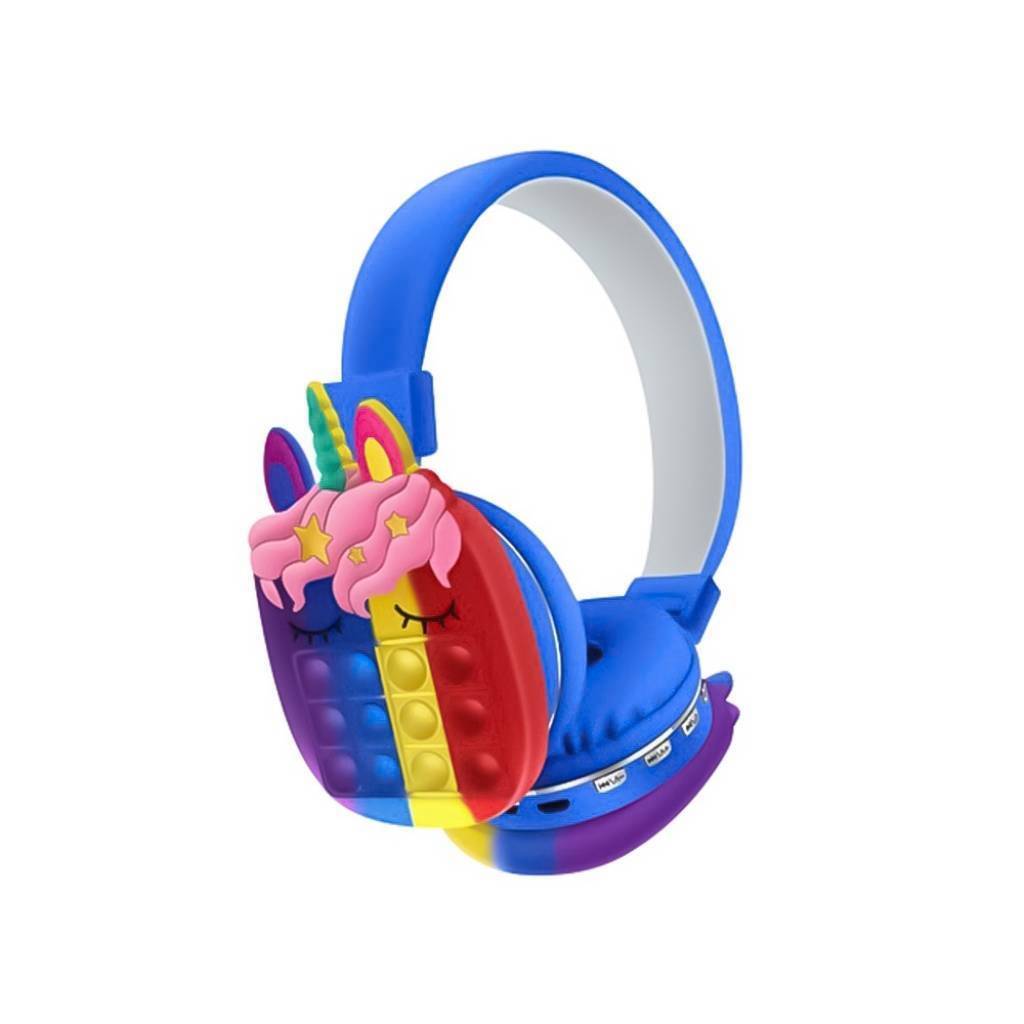AURICULAR BLUETOOTH DISEÑO POPIT TIPO UNICORNIO