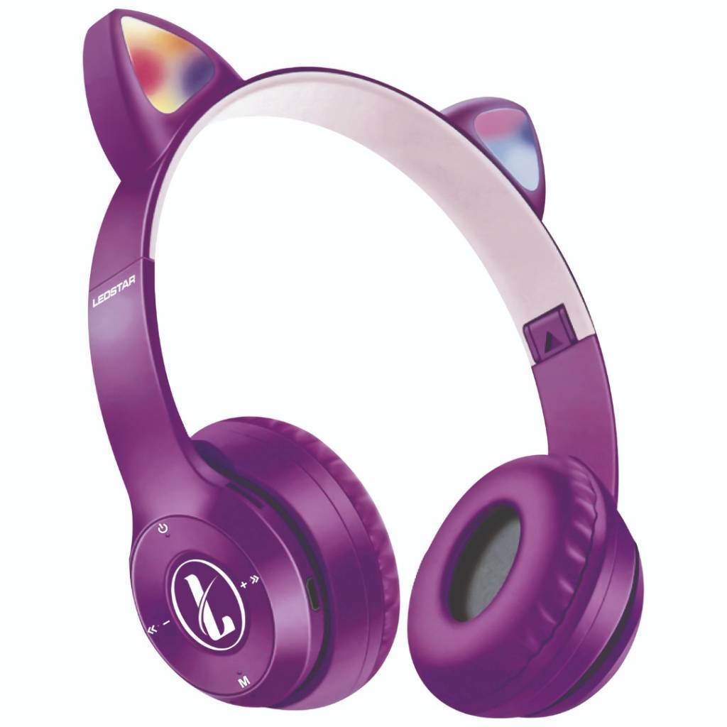 AURICULAR LEDSTAR KIDS CAT BLUETOOTH