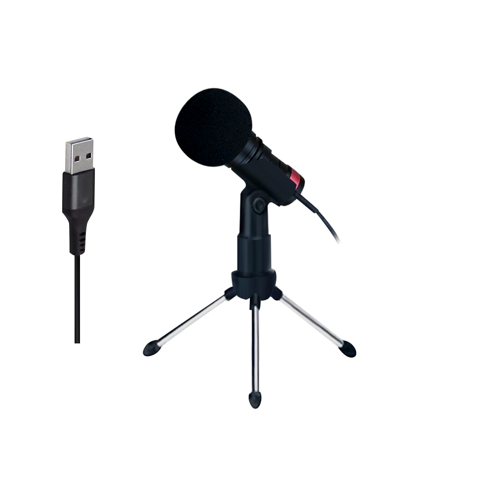 MICROFONO USB CON TRÍPODE