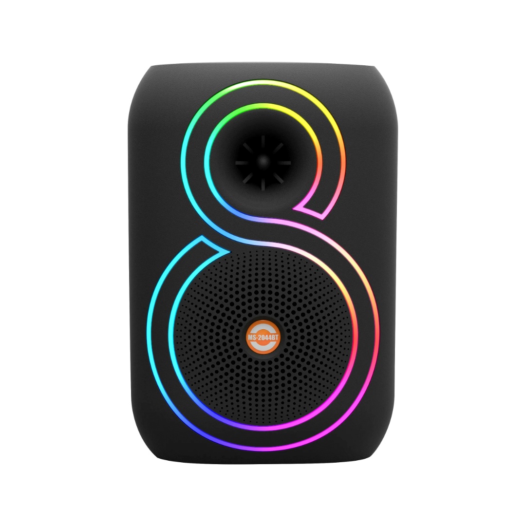 PARLANTE DE 8'' CON BLUETOOTH LED RGB CON MICRÓFONO