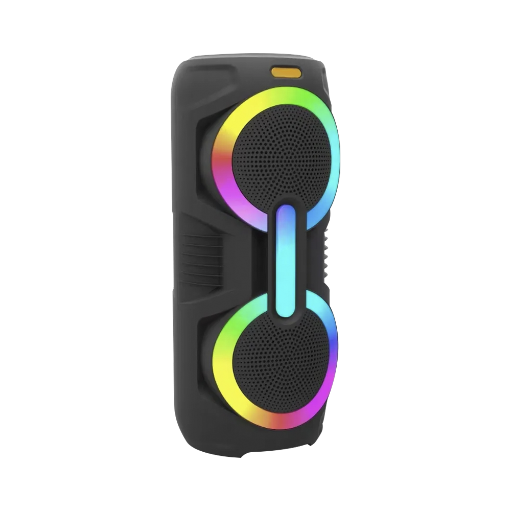 PARLANTE DE 2X8'' CON BLUETOOTH LED RGB CON MICROFO