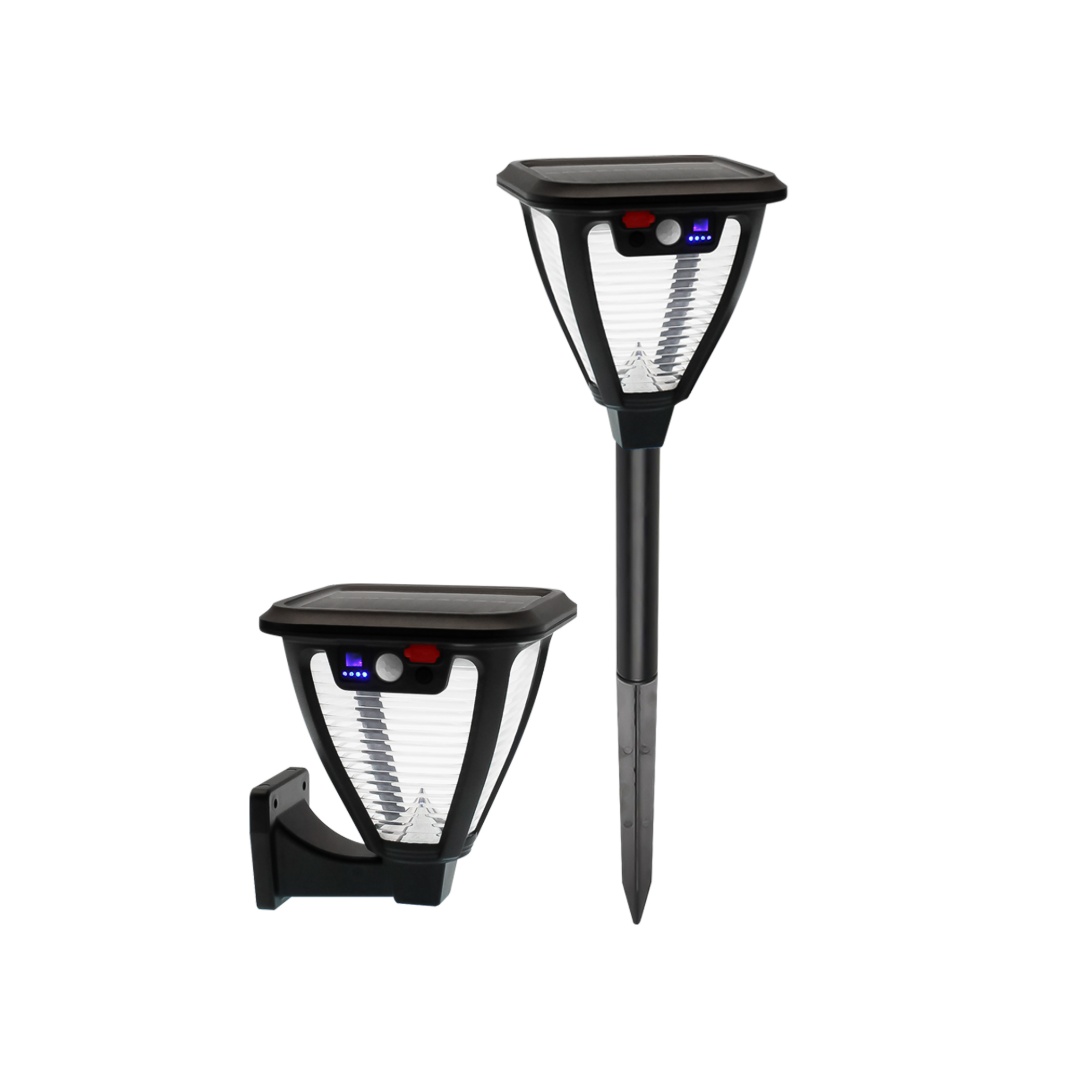 FOCO FAROL LED SOLAR EXTERIOR PARA JARDIN CON CONT