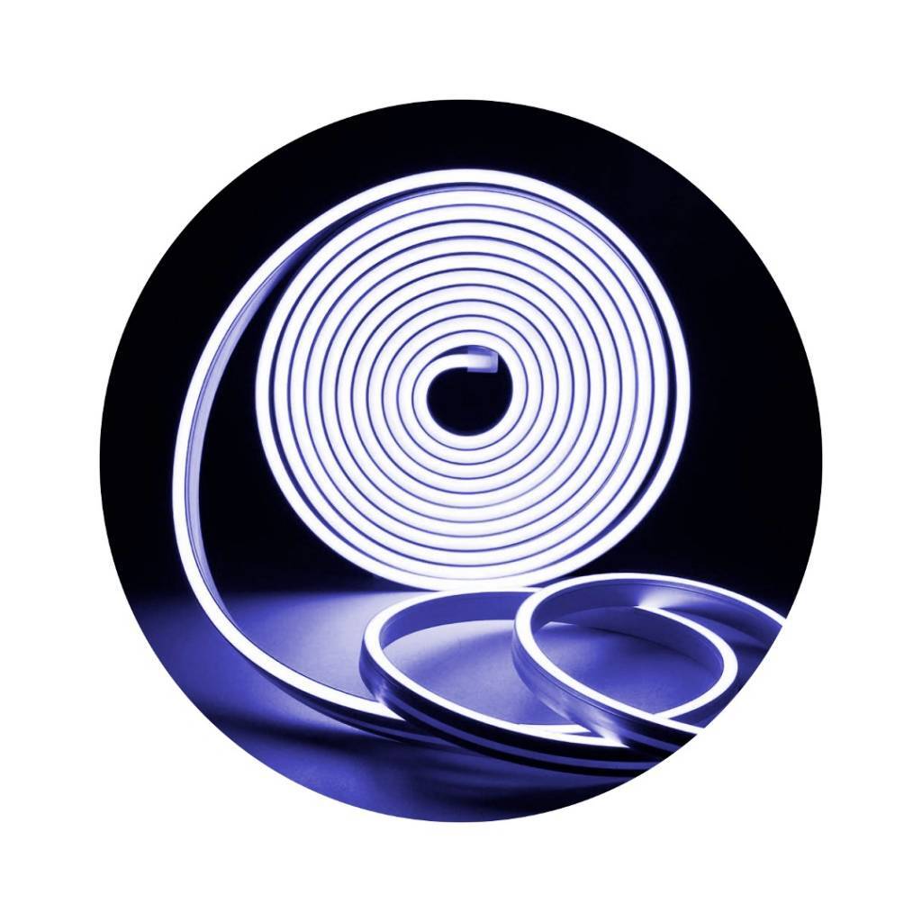 TIRA DE NEÓN FLEXIBLE 12V AZUL