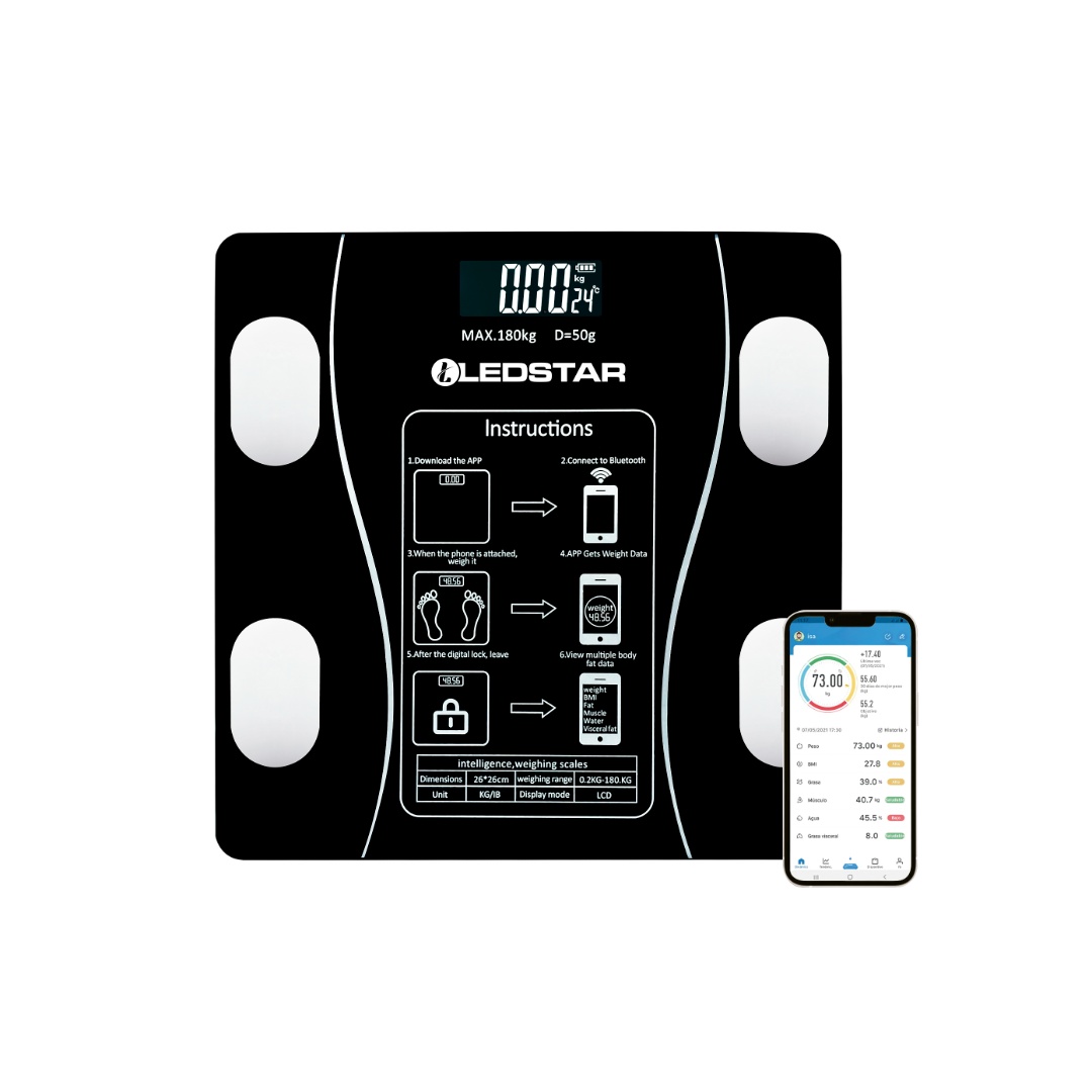 BALANZA DIGITAL LEDSTAR INTELIGENTE CON APP