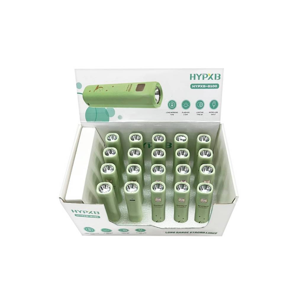 LINTERNA LED RECARG. CAJA 20 UNID.