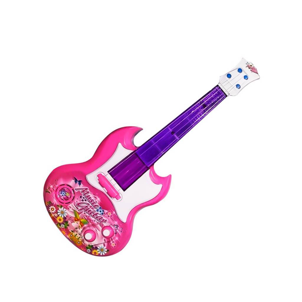 SET DE MICRÓFONO Y GUITARRA CON LUCES Y SONIDO
