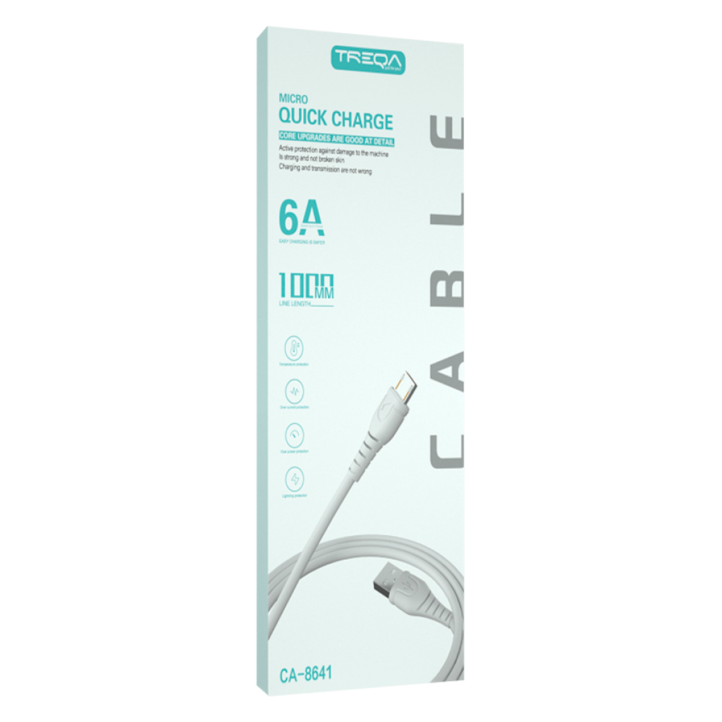 CABLE TREQA TIPO C DATOS Y CARGA 1MT CARGA RÁPIDA