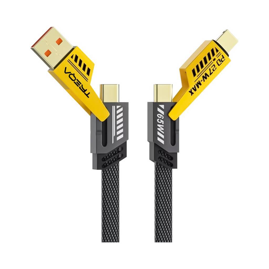 CABLE REFORZADO DE CARGA RÁPIDA Y DATOS TREQA