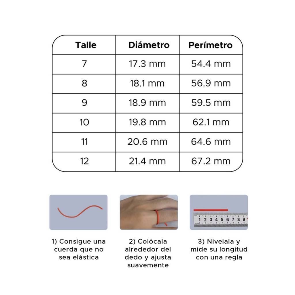 ANILLO INTELIGENTE PLATEADO TALLE 9