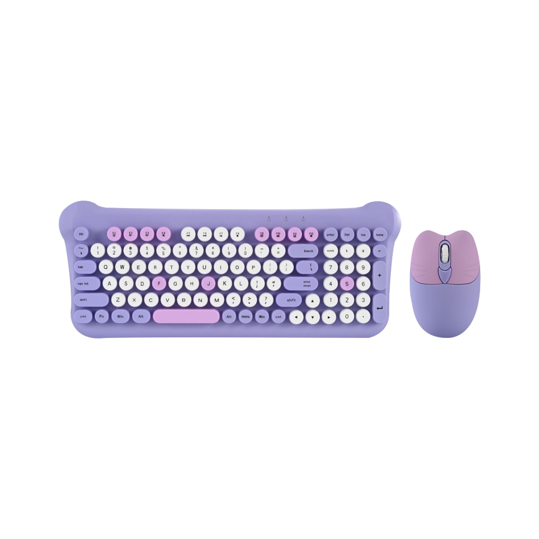COMBO INALÁMBRICO COLORES TECLADO + MOUSE USB